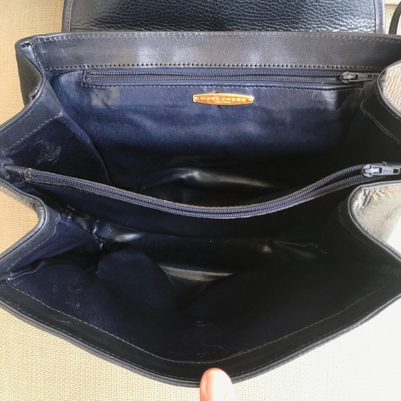 Navy Mark Cross Handbag - Picture 6 of 8